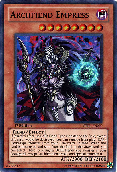 Archfiend Empress [STBL-EN000] Super Rare | Deep Dive Games St. Marys