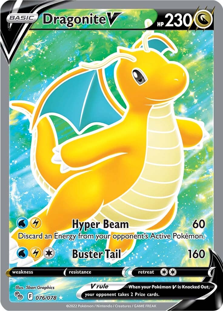 Dragonite V (076/078) [Pokémon GO] | Deep Dive Games St. Marys