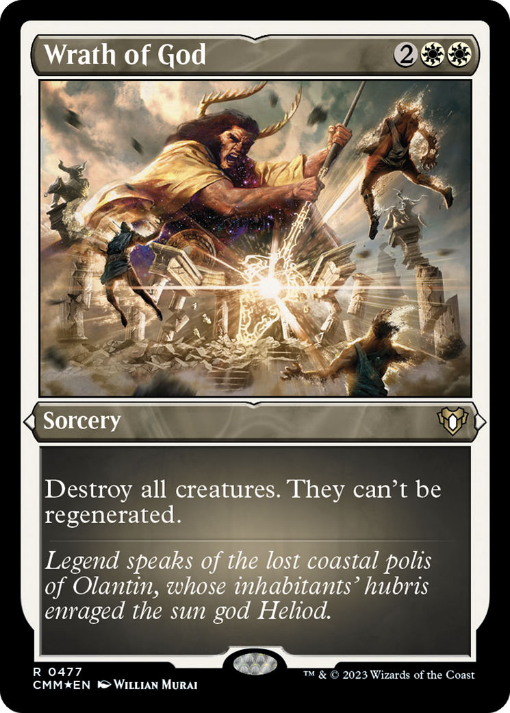 Wrath of God (Foil Etched) [Commander Masters] | Deep Dive Games St. Marys