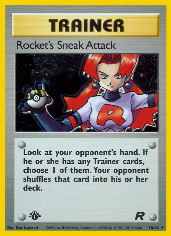 Rocket's Sneak Attack (16/82) [Team Rocket 1st Edition] | Deep Dive Games St. Marys