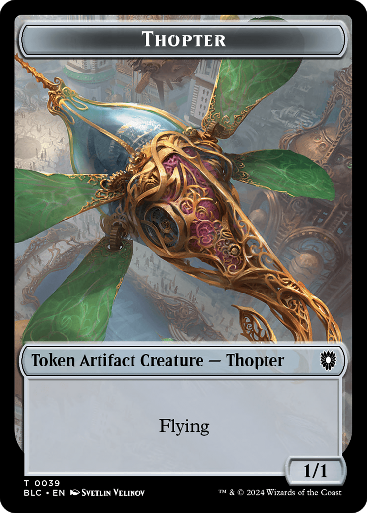 Goblin // Thopter Double-Sided Token [Bloomburrow Commander Tokens] | Deep Dive Games St. Marys