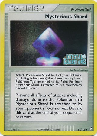 Mysterious Shard (81/100) (Stamped) [EX: Crystal Guardians] | Deep Dive Games St. Marys