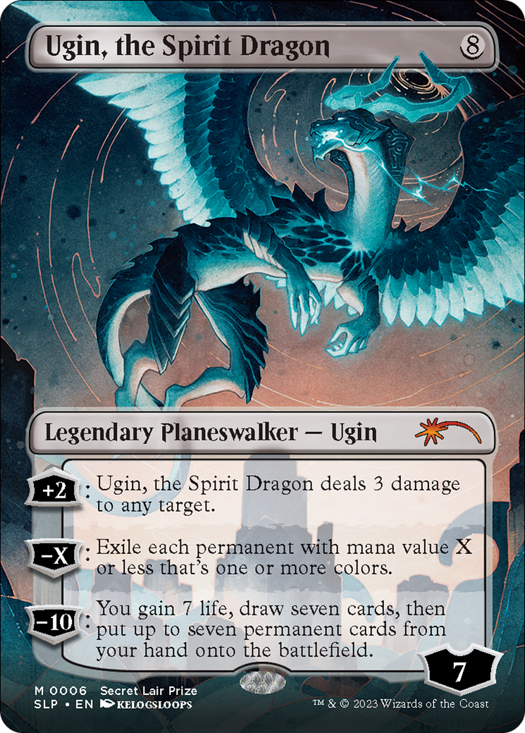 Ugin, the Spirit Dragon (Borderless) [Secret Lair Showdown] | Deep Dive Games St. Marys