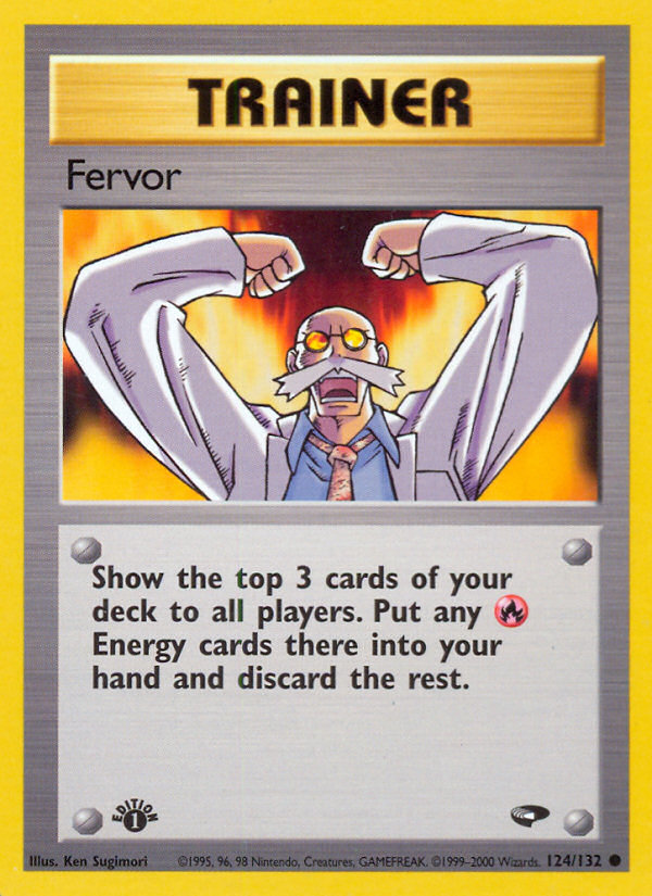 Fervor (124/132) [Gym Challenge 1st Edition] | Deep Dive Games St. Marys