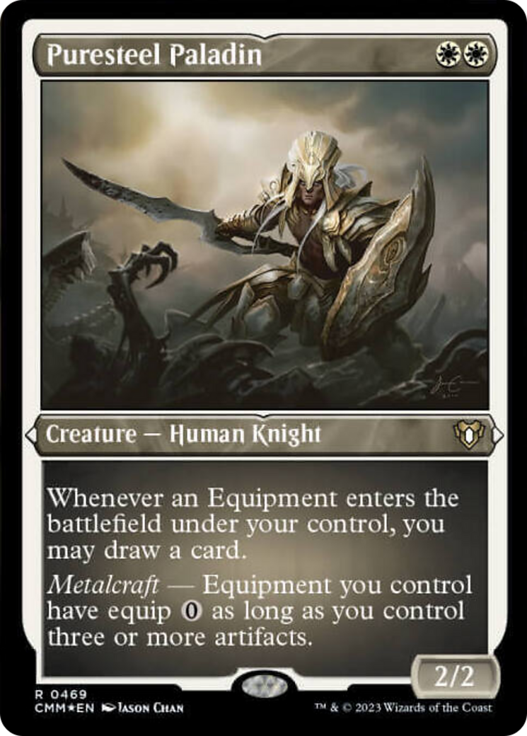 Puresteel Paladin (Foil Etched) [Commander Masters] | Deep Dive Games St. Marys