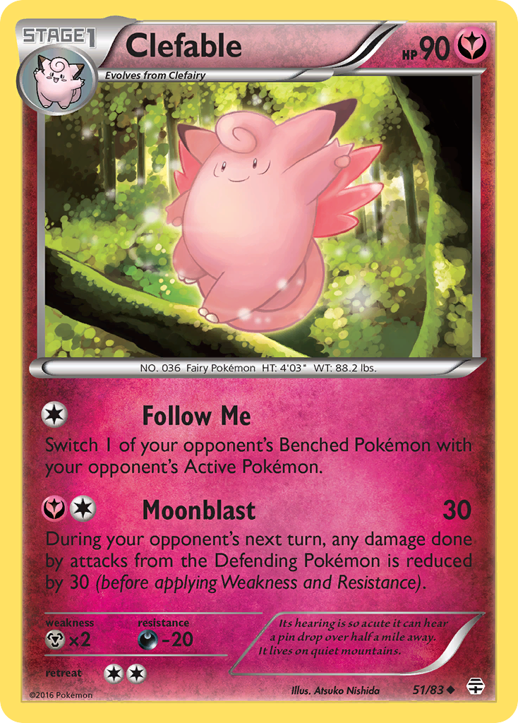 Clefable (51/83) [XY: Generations] | Deep Dive Games St. Marys