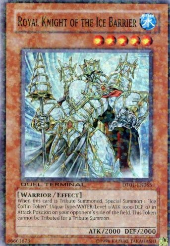 Royal Knight of the Ice Barrier [DT01-EN065] Super Rare | Deep Dive Games St. Marys