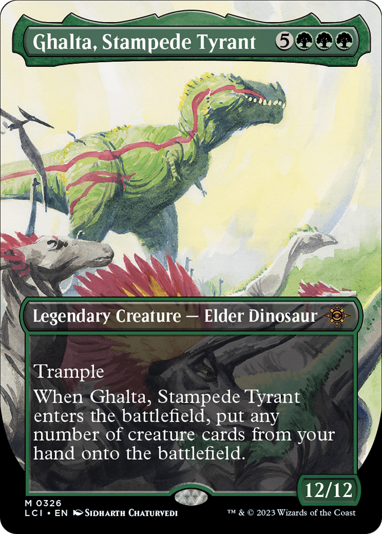 Ghalta, Stampede Tyrant (Borderless) [The Lost Caverns of Ixalan] | Deep Dive Games St. Marys