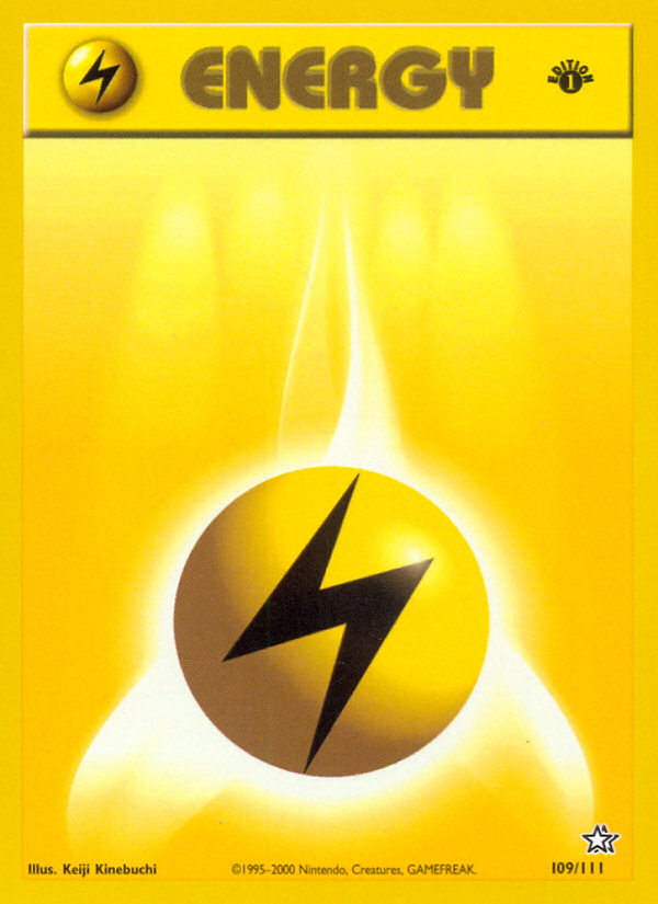 Lightning Energy (109/111) [Neo Genesis 1st Edition] | Deep Dive Games St. Marys