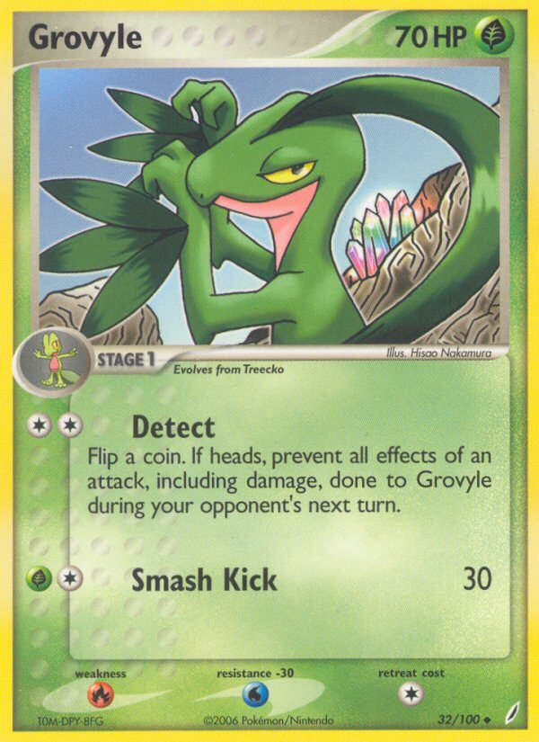 Grovyle (32/100) [EX: Crystal Guardians] | Deep Dive Games St. Marys