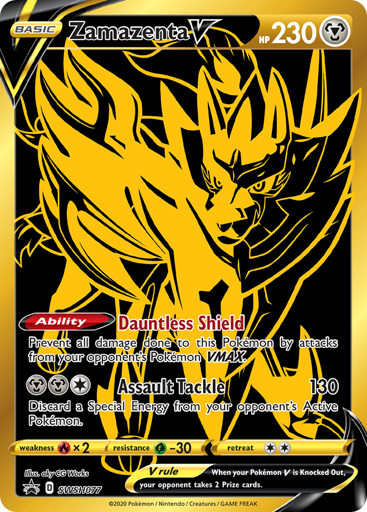 Zamazenta V (SWSH077) [Sword & Shield: Black Star Promos] | Deep Dive Games St. Marys