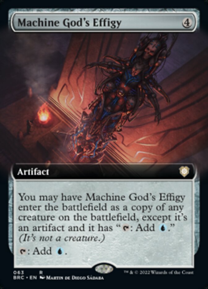 Machine God's Effigy (Extended Art) [The Brothers' War Commander] | Deep Dive Games St. Marys