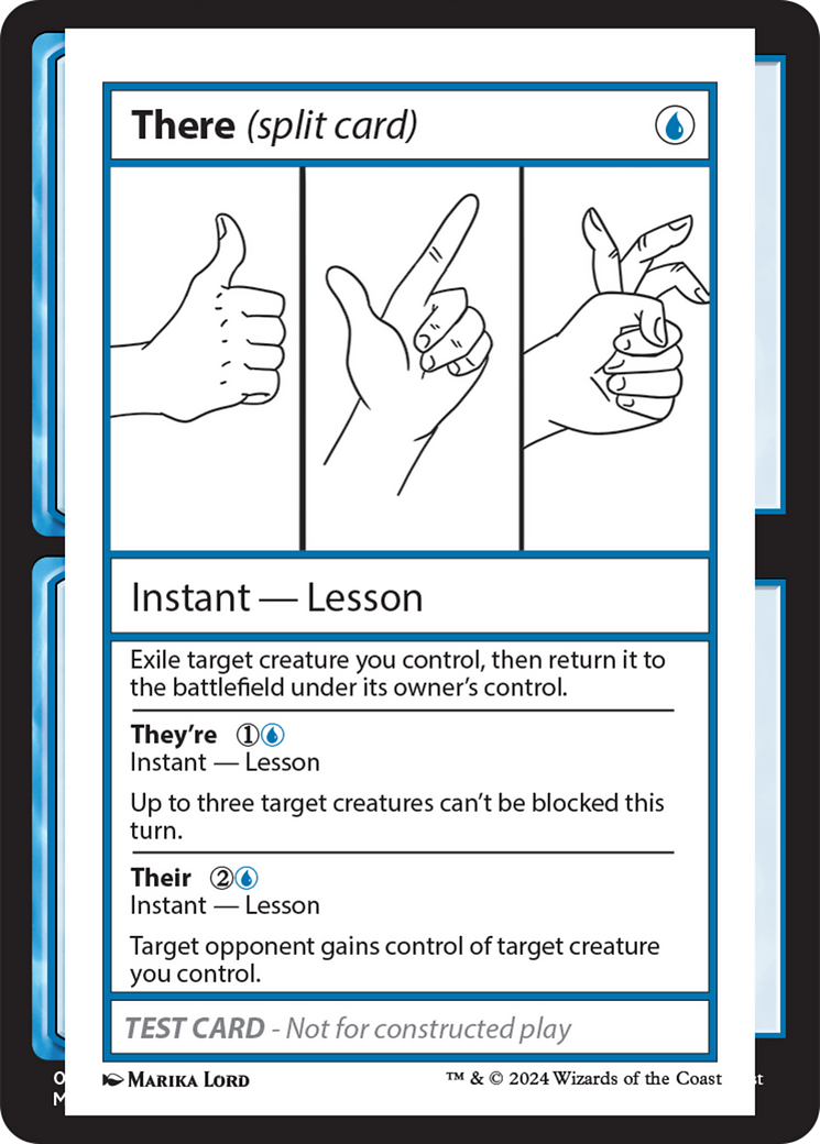 There (Split Card) [Mystery Booster 2 Playtest Cards] | Deep Dive Games St. Marys