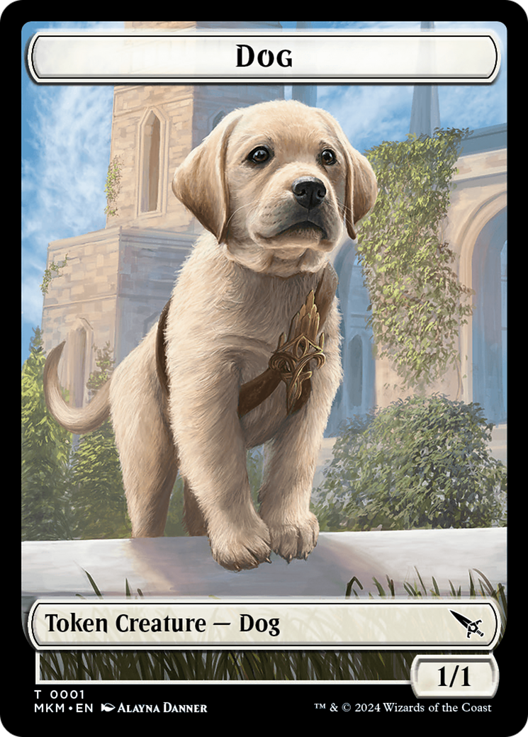 Dog Token [Murders at Karlov Manor Tokens] | Deep Dive Games St. Marys