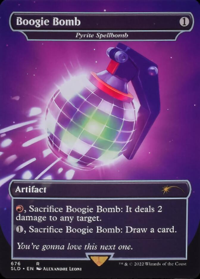 Pyrite Spellbomb - Boogie Bomb (Borderless) [Secret Lair Drop Promos] | Deep Dive Games St. Marys