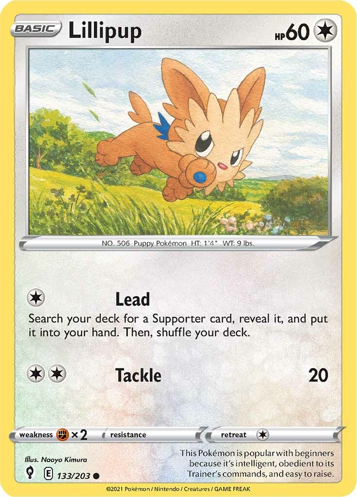 Lillipup (133/203) [Sword & Shield: Evolving Skies] | Deep Dive Games St. Marys