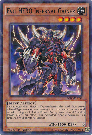 Evil HERO Infernal Gainer [BP03-EN032] Shatterfoil Rare | Deep Dive Games St. Marys