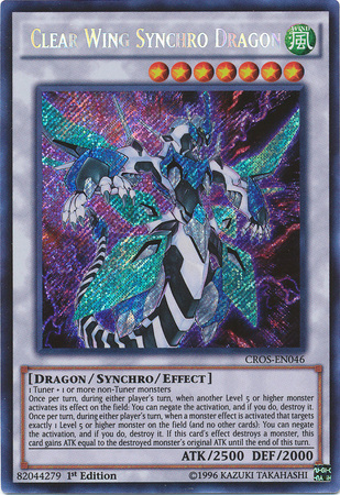 Clear Wing Synchro Dragon [CROS-EN046] Secret Rare | Deep Dive Games St. Marys