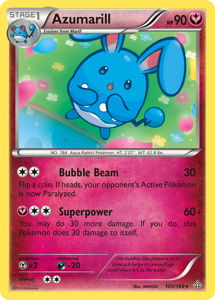 Azumarill (103/160) [XY: Primal Clash] | Deep Dive Games St. Marys