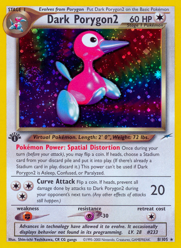 Dark Porygon2 (8/105) [Neo Destiny 1st Edition] | Deep Dive Games St. Marys