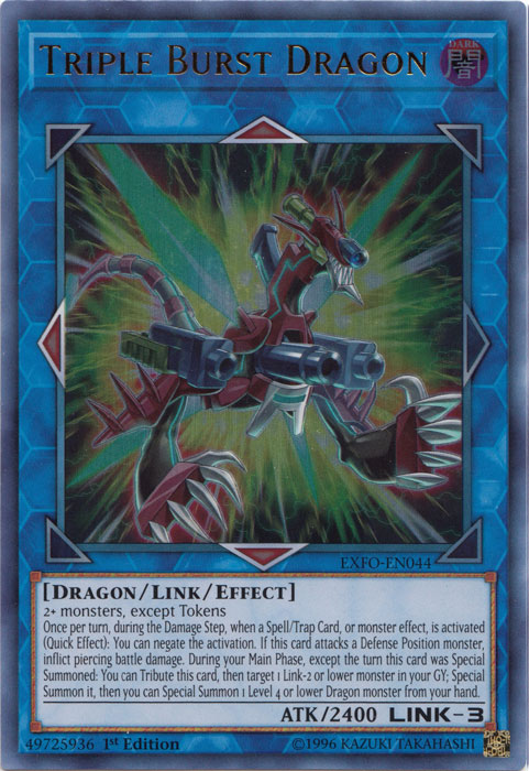 Triple Burst Dragon [EXFO-EN044] Ultra Rare | Deep Dive Games St. Marys