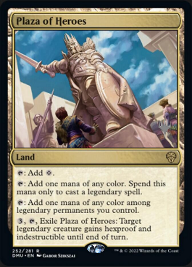 Plaza of Heroes (Promo Pack) [Dominaria United Promos] | Deep Dive Games St. Marys