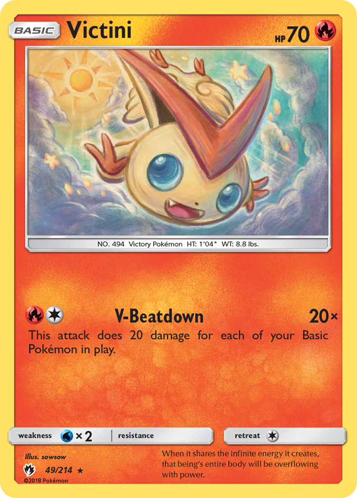 Victini (49/214) [Sun & Moon: Lost Thunder] | Deep Dive Games St. Marys