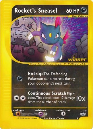 Rocket's Sneasel (5) (Jumbo Card) [Best of Promos] | Deep Dive Games St. Marys