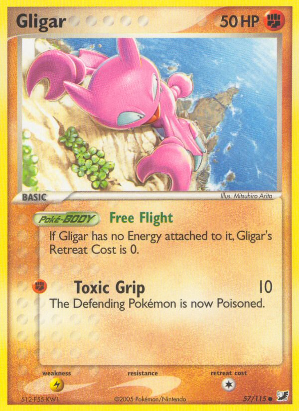 Gligar (57/115) [EX: Unseen Forces] | Deep Dive Games St. Marys