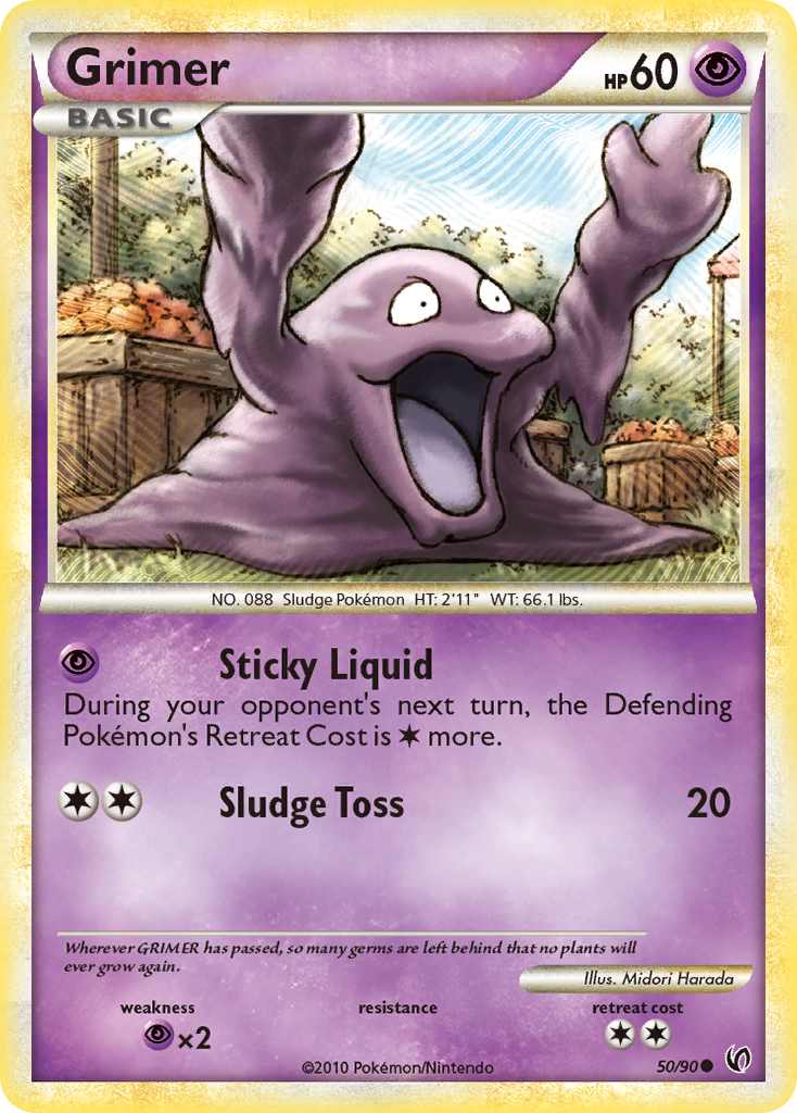 Grimer (50/90) [HeartGold & SoulSilver: Undaunted] | Deep Dive Games St. Marys