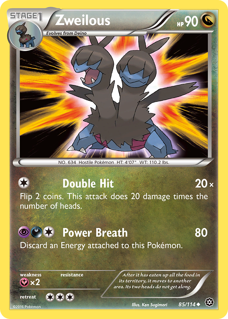 Zweilous (85/114) [XY: Steam Siege] | Deep Dive Games St. Marys