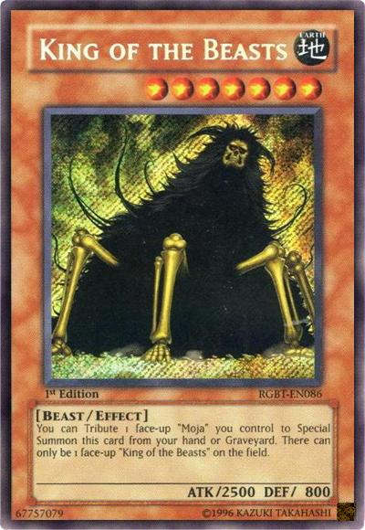 King of the Beasts [RGBT-EN086] Secret Rare | Deep Dive Games St. Marys