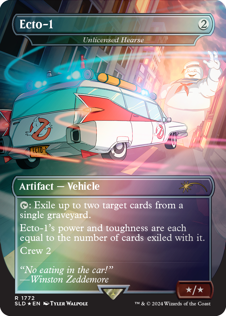 Ecto-1 - Unlicensed Hearse (Rainbow Foil) [Secret Lair Drop Series] | Deep Dive Games St. Marys