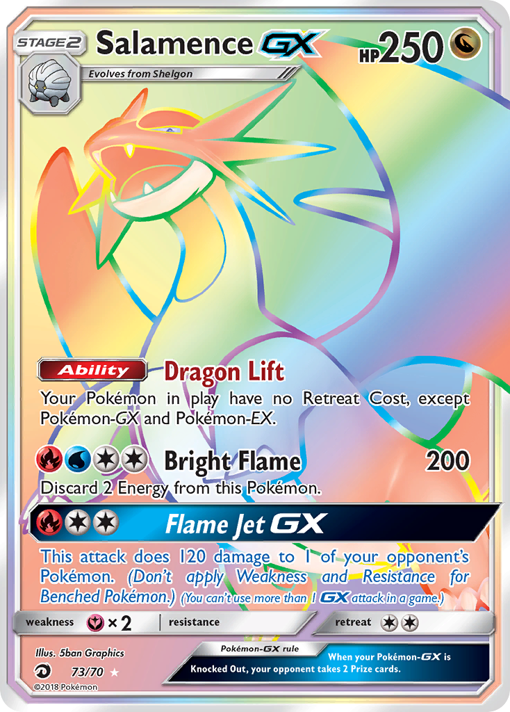 Salamence GX (73/70) [Sun & Moon: Dragon Majesty] | Deep Dive Games St. Marys