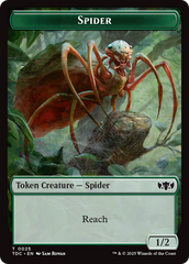 Wall // Spider Double-Sided Token [Tarkir: Dragonstorm Commander Tokens] | Deep Dive Games St. Marys