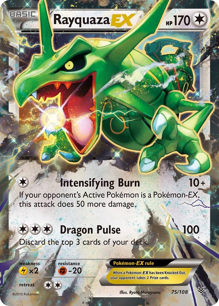 Rayquaza EX (75/108) [XY: Roaring Skies] | Deep Dive Games St. Marys