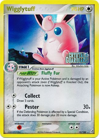 Wigglytuff (13/100) (Stamped) [EX: Crystal Guardians] | Deep Dive Games St. Marys