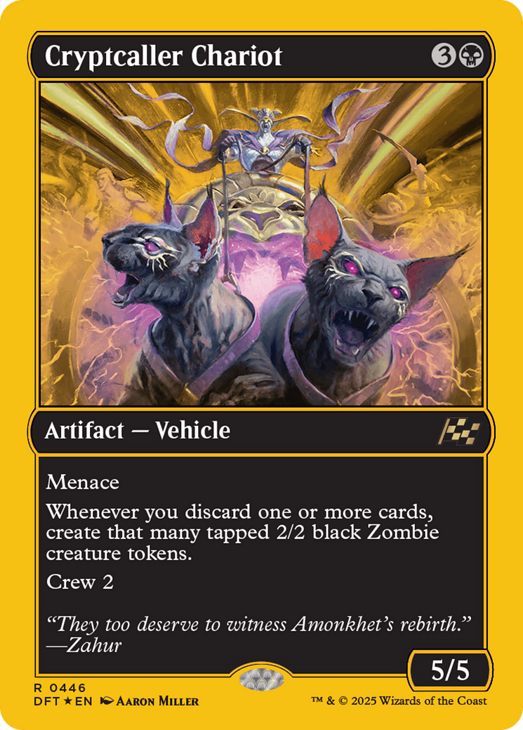 Cryptcaller Chariot (First-Place Foil) [Aetherdrift] | Deep Dive Games St. Marys