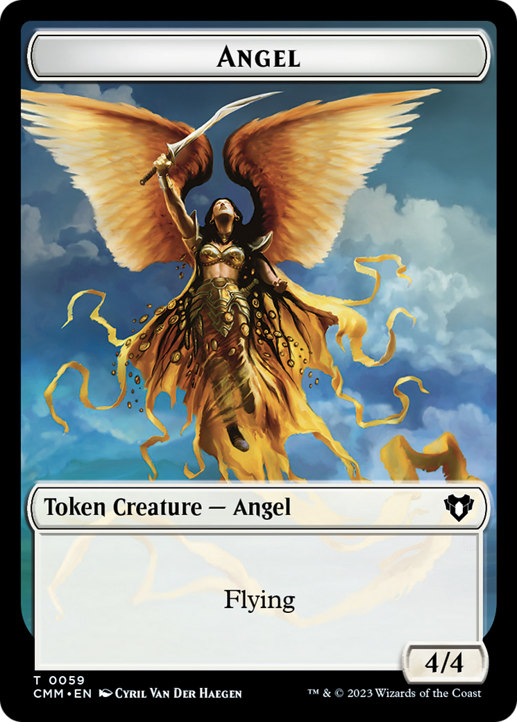 Copy (54) // Angel Double-Sided Token [Commander Masters Tokens] | Deep Dive Games St. Marys