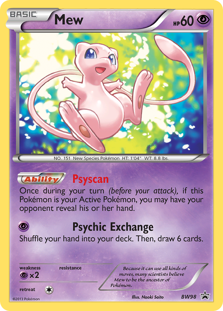 Mew (BW98) [Black & White: Black Star Promos] | Deep Dive Games St. Marys