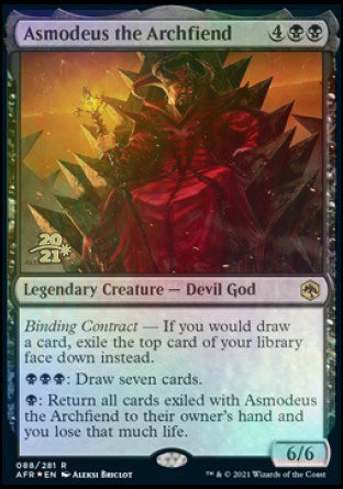 Asmodeus the Archfiend [Dungeons & Dragons: Adventures in the Forgotten Realms Prerelease Promos] | Deep Dive Games St. Marys