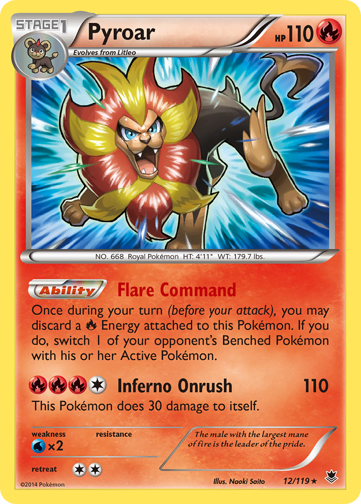 Pyroar (12/119) [XY: Phantom Forces] | Deep Dive Games St. Marys