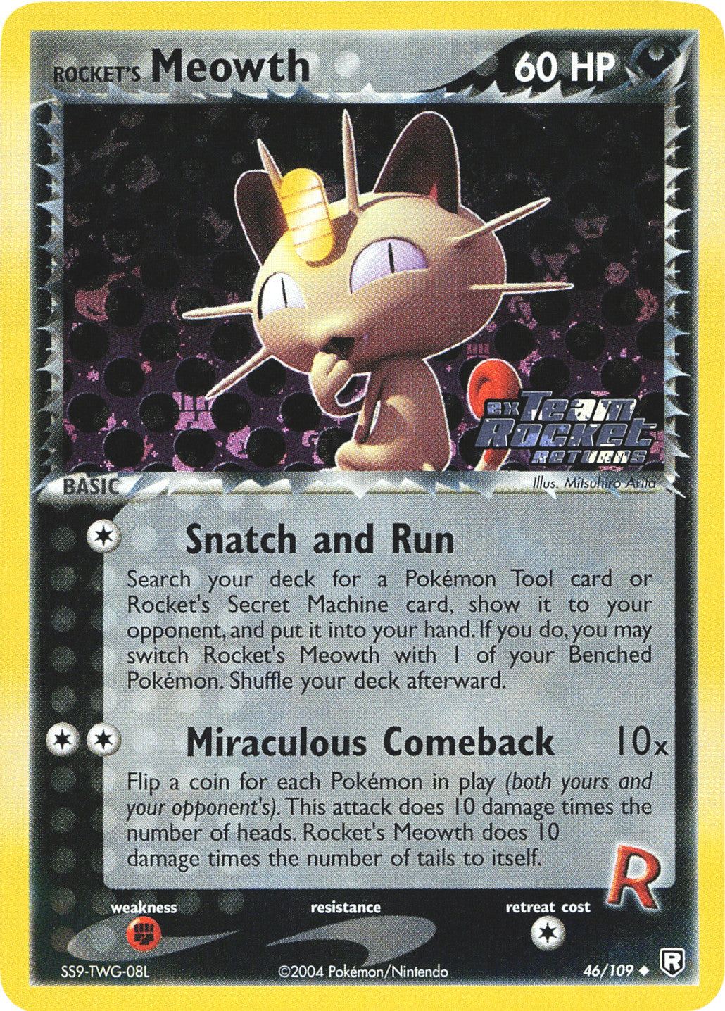 Rocket's Meowth (46/109) (Stamped) [EX: Team Rocket Returns] | Deep Dive Games St. Marys