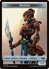 Solider (0032) // Copy Double-Sided Token [Tarkir: Dragonstorm Commander Tokens] | Deep Dive Games St. Marys