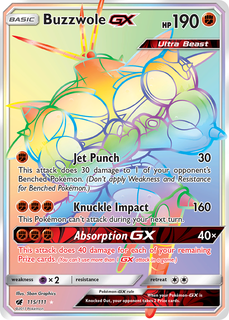 Buzzwole GX (115/111) [Sun & Moon: Crimson Invasion] | Deep Dive Games St. Marys