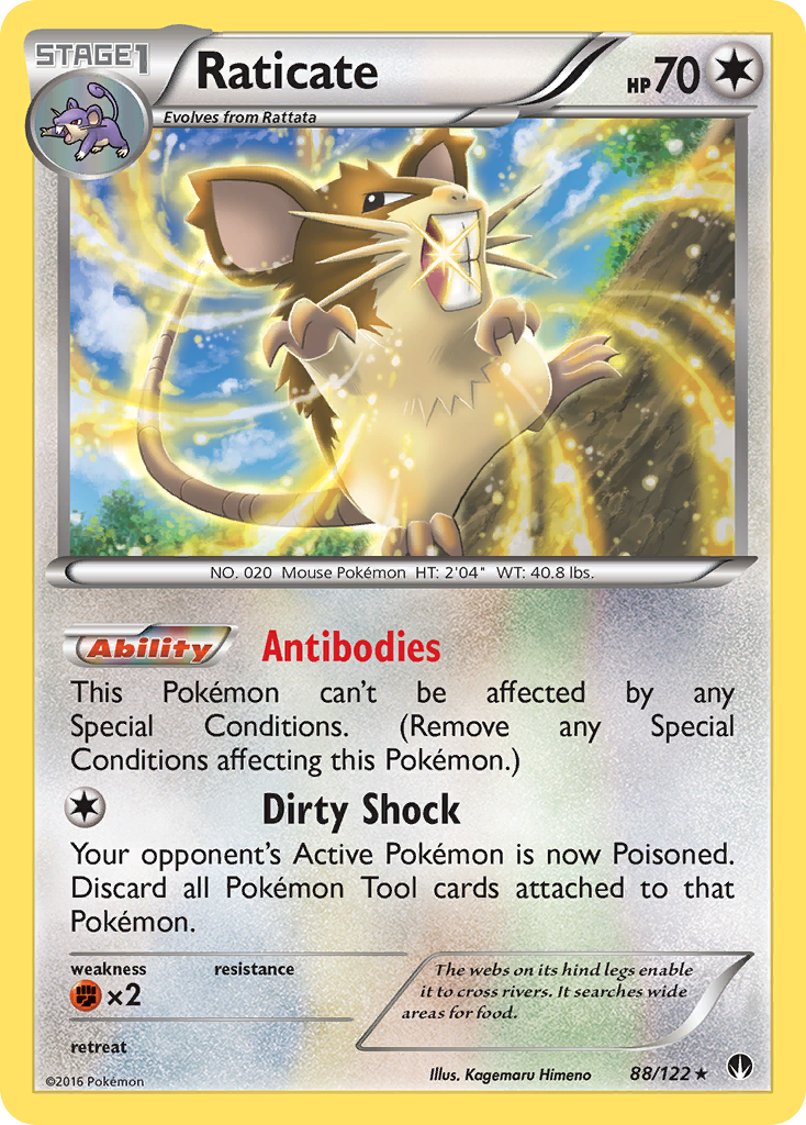 Raticate (88/122) [XY: BREAKpoint] | Deep Dive Games St. Marys