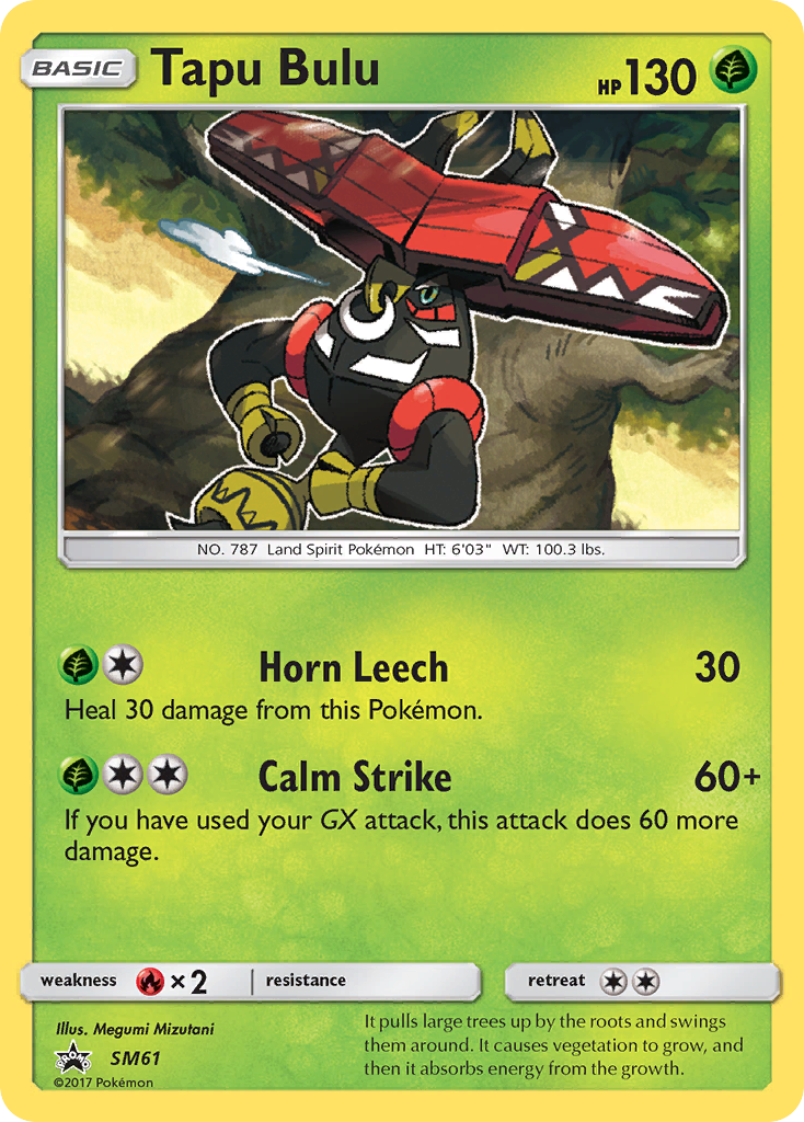 Tapu Bulu (SM61) [Sun & Moon: Black Star Promos] | Deep Dive Games St. Marys