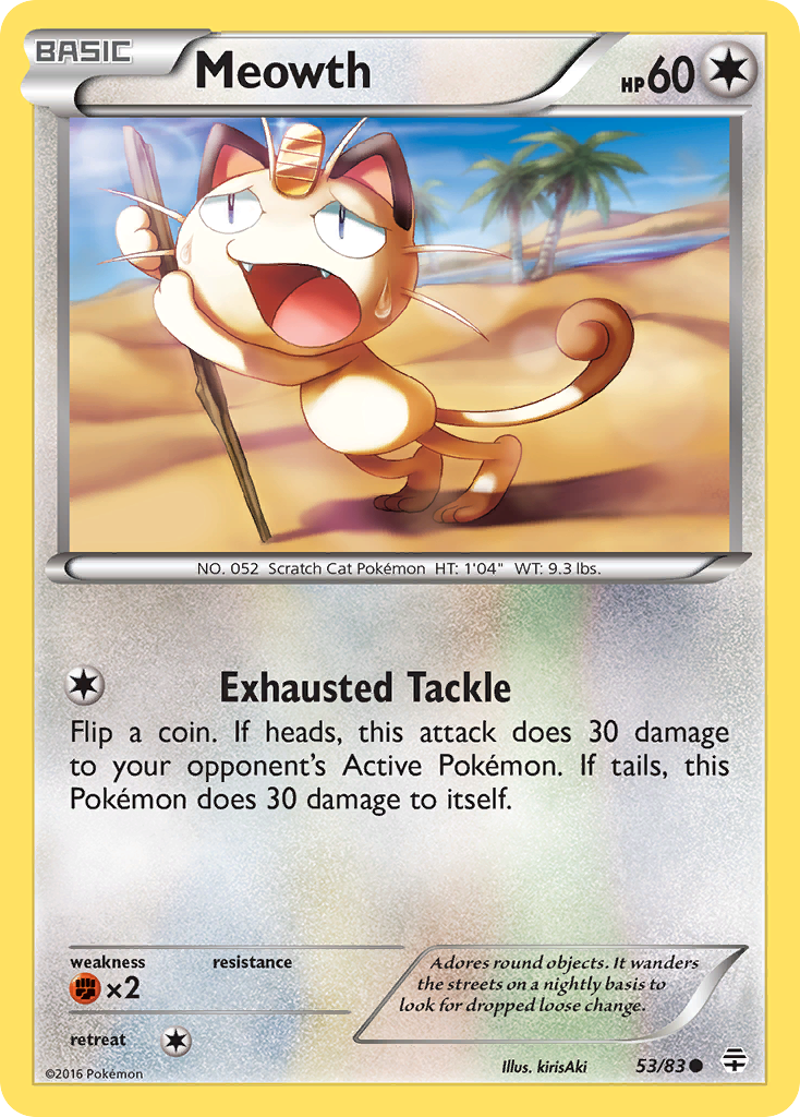 Meowth (53/83) [XY: Generations] | Deep Dive Games St. Marys