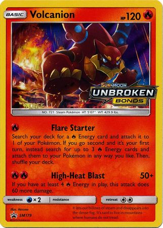 Volcanion (SM179) (Staff Prerelease Promo) [Sun & Moon: Black Star Promos] | Deep Dive Games St. Marys