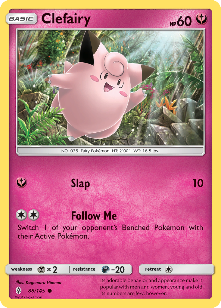 Clefairy (88/145) [Sun & Moon: Guardians Rising] | Deep Dive Games St. Marys